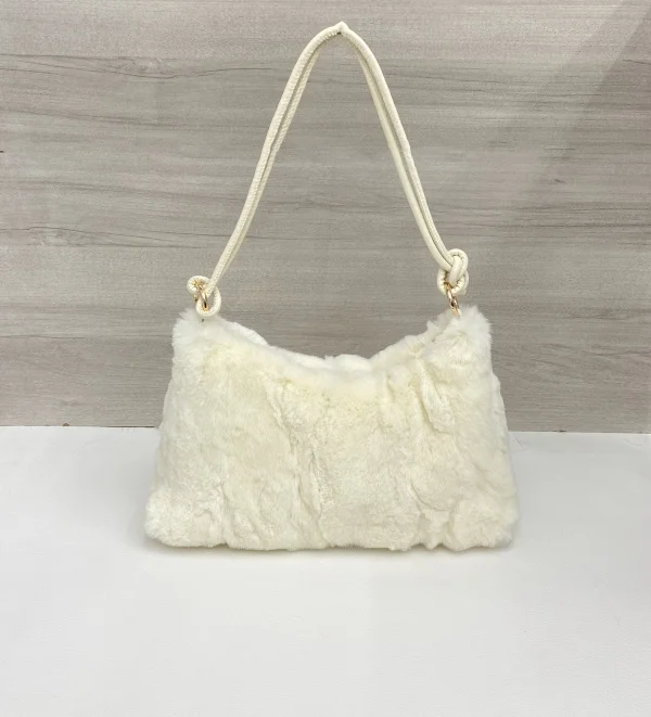 Real Mink Fur Bag Shoulder Bag Luxury Women Purses and Handbags High Quality Fur Crossbody Bags For Women Handbag - Image 3