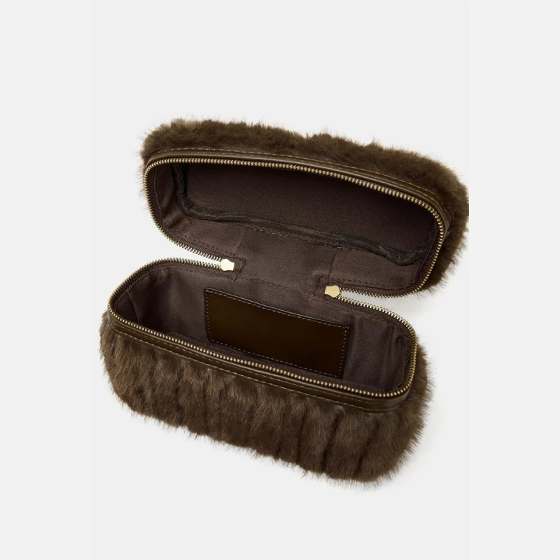 FAUX FUR RIGID BAG, New Fashionable Handbag Purse For Women, Shoulder Bags Luxury Designer Small Tote bag for Ladies Elegant - Image 5